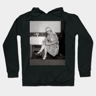 Flask Hidden in Garter, 1926. Vintage Photo Hoodie